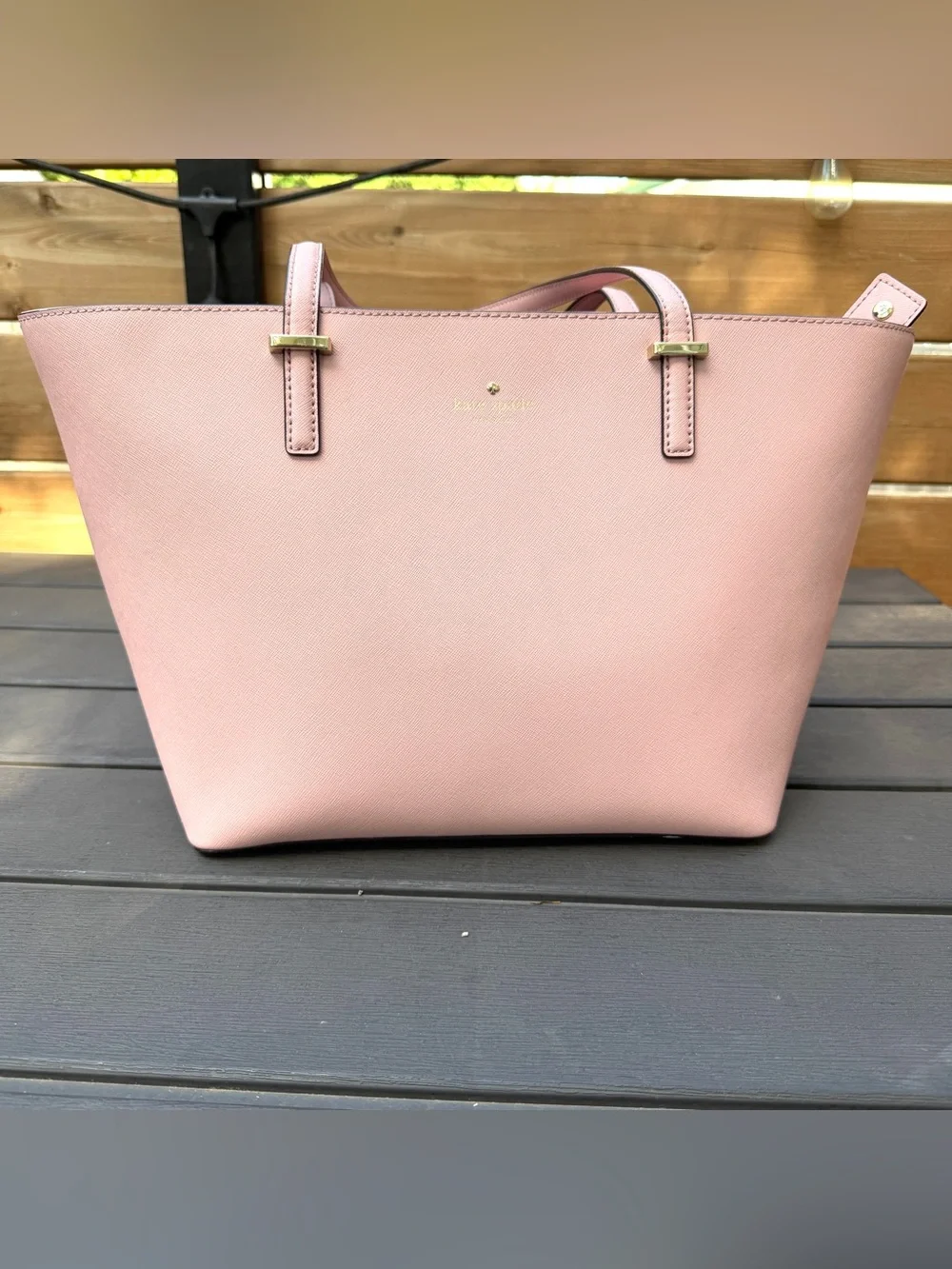 Kate Spade Cedar Street Harmony Medium Tote Pink Saffiano Leather Shoulder Bag